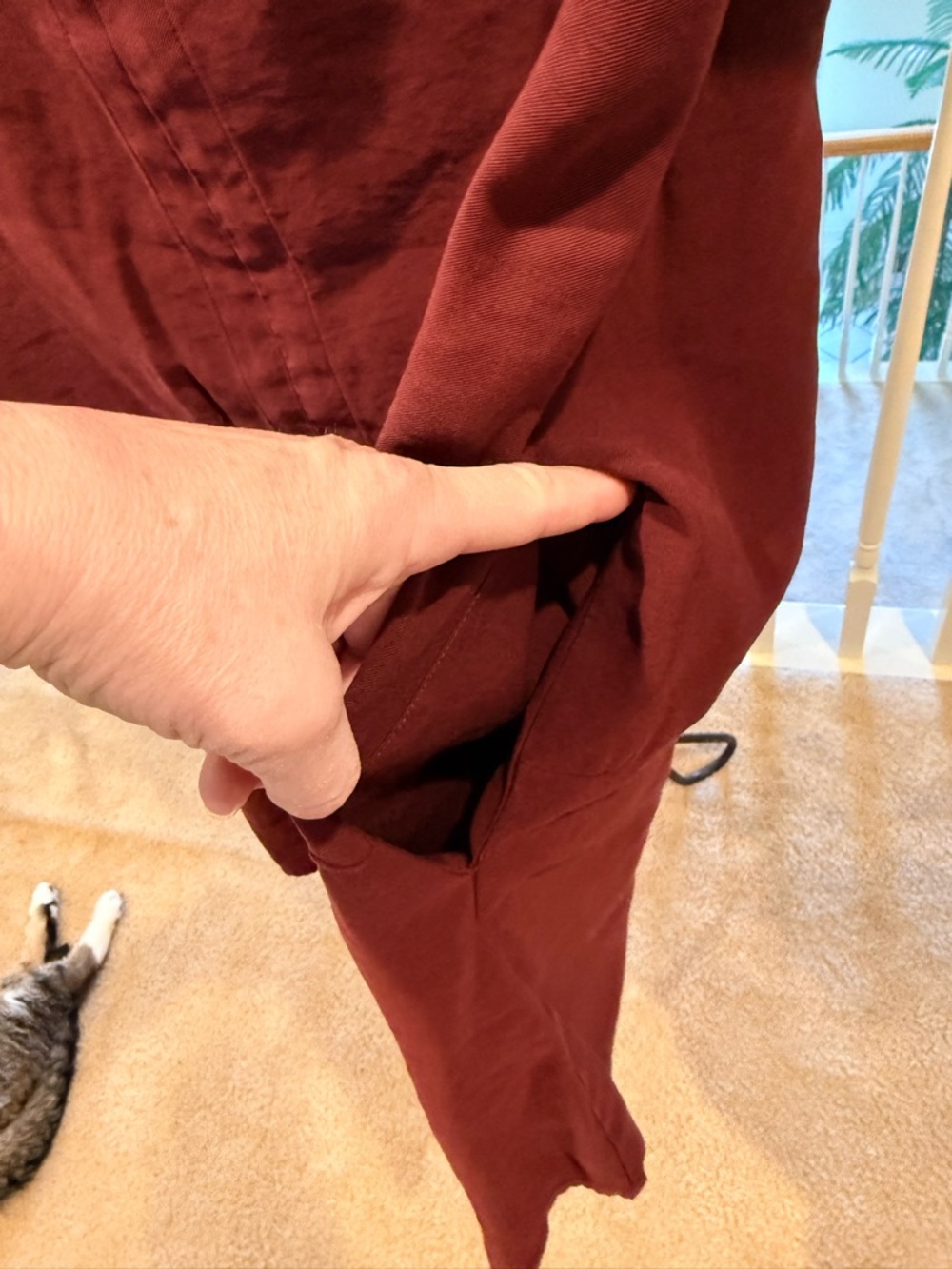 Lulu's Rust Red V-Neck Tunic - Picture 4 of 6